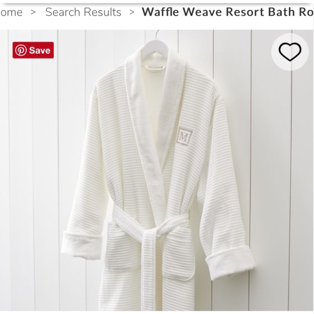 Pottery barn waffle robe. Never worn.